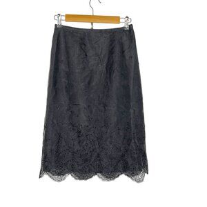 Vintage 100% Silk Skirt Size 2 Beaded Midi Sheer Whimsigoth Fairy Grunge Witchy